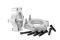 Проставки опор передних стоек Acura алюминиевые 30мм (52-15-017M30)